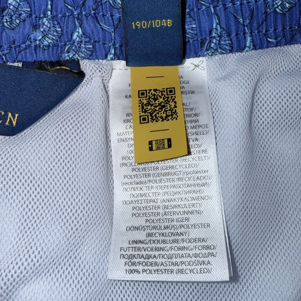Polo Ralph Lauren Mens 2XLT Blue Swim Trunks Swordfish Board Shorts Blue‎ Pony